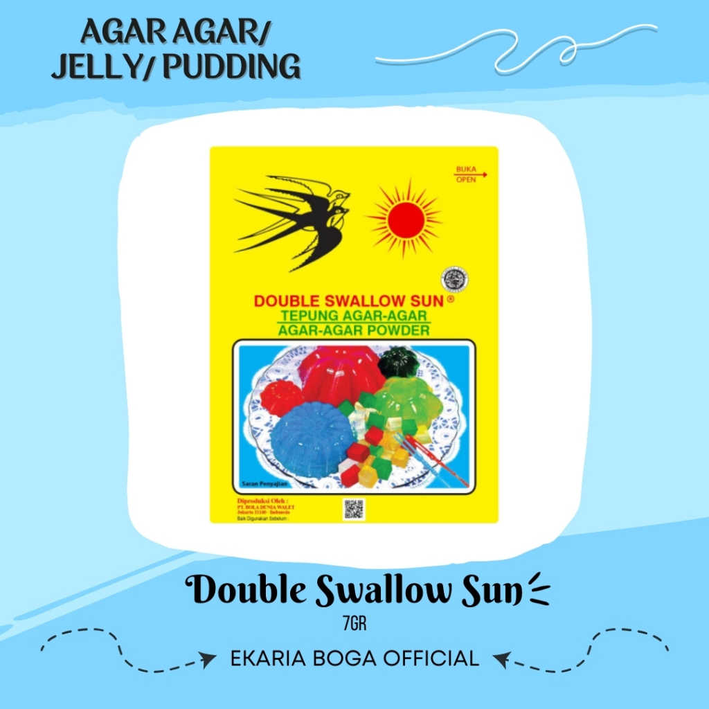 

JELLY | AGAR AGAR | PUDDING | TEPUNG AGAR AGAR | DOUBLE SWALLOW SUN | DSS