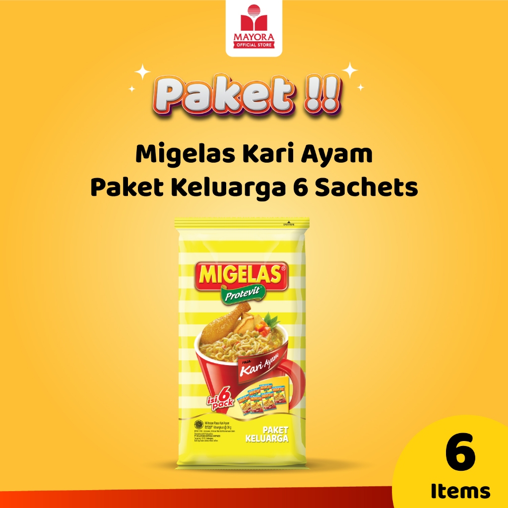 

Migelas Kari Ayam Paket Keluarga 6 Sachets