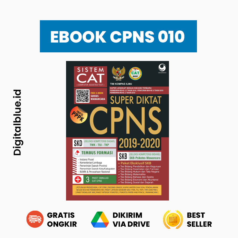 

[READY] SUPER DIKTAT CPNS 2019 2020 / KODE CPNS 010