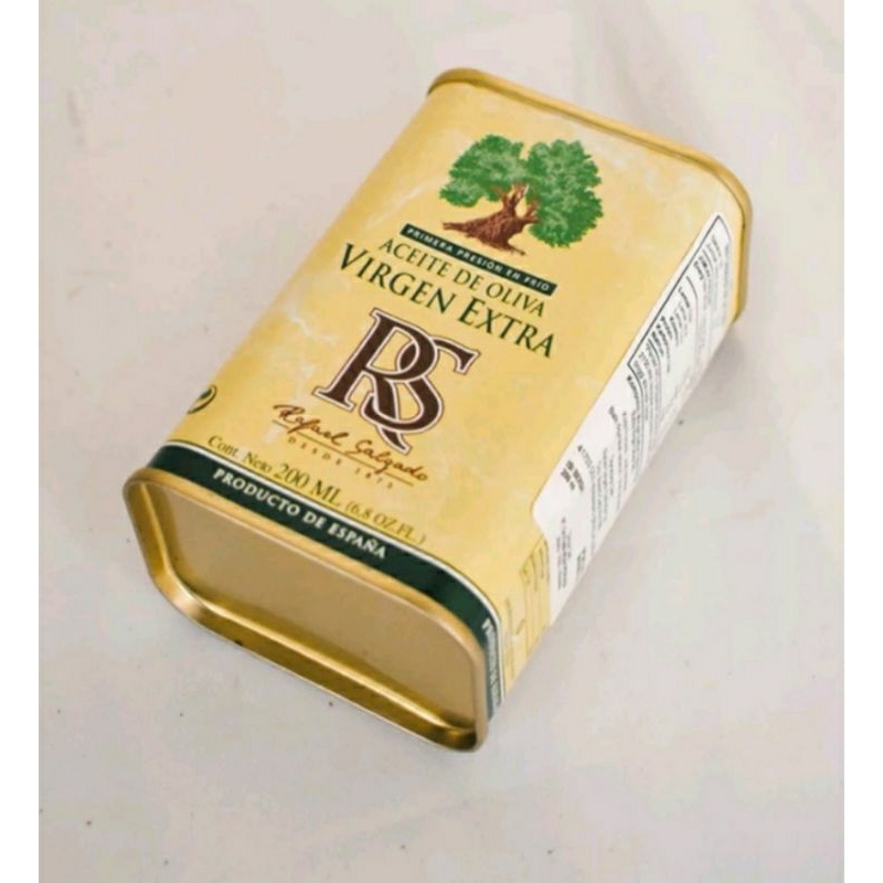 

MINYAK ZAITUN KALENG RS 200ML EVO || MINYAK ZAITUN KALENG ||EXTRA VIRGIN OLIVE OIL || MINYAK ZAITUN KEMASAN KALENG ||MINYAK ZAITUN RAFAEL SALGADO