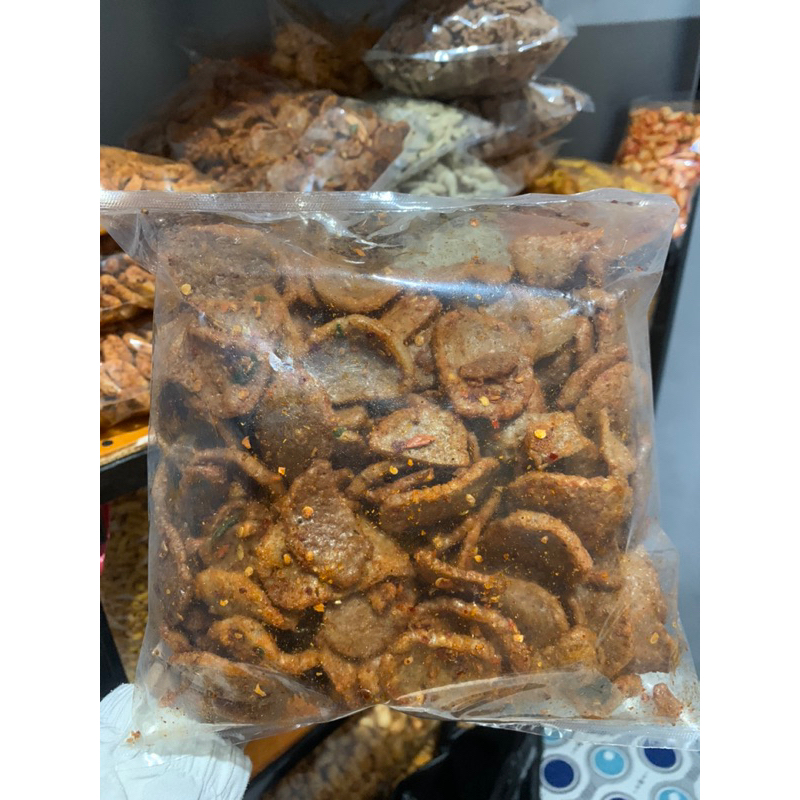 

Kerupuk JENGKOL BULAT Pedas Daun Jeruk