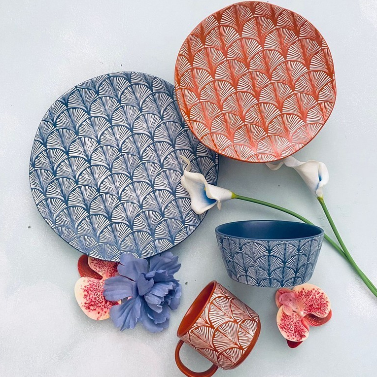 Carramica Piring Keramik Fancast Set