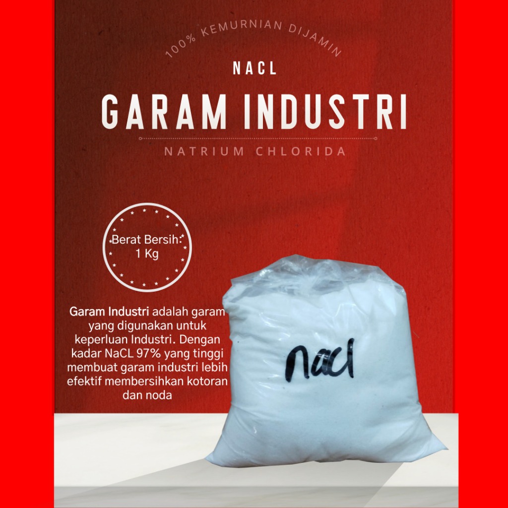 

GARAM INDUSTRI / NaCl 1kg / GARAM NON YODIUM