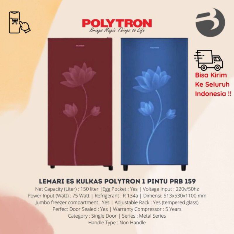 Kulkas Polytron PRB 159