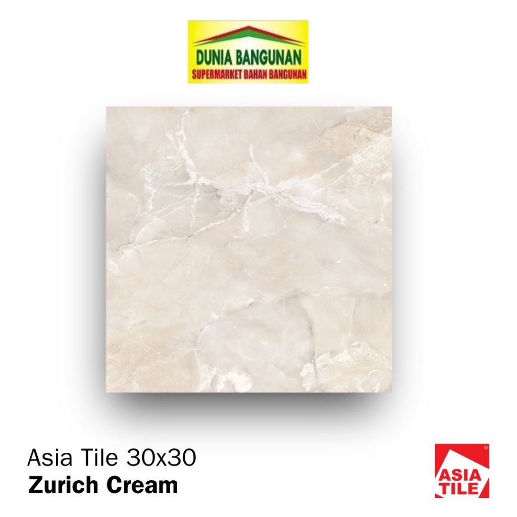 Asia Tile Zurich Cream KWC 30X30 Keramik Lantai