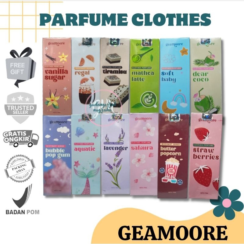 ~GVN~ GEAMOORE PARFUME CLOTHES 70ML PARFUM PAKAIAN GEAMOORE