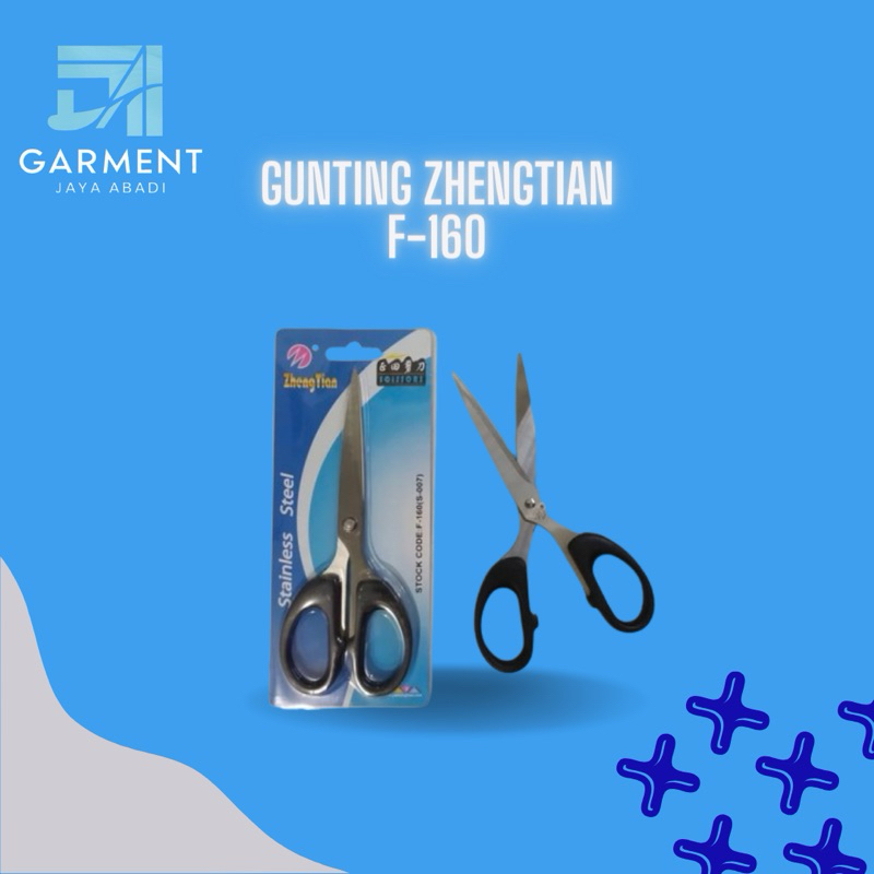 

Gunting ZhengTian Stainless Steel Hitam 16 cm (F-160)