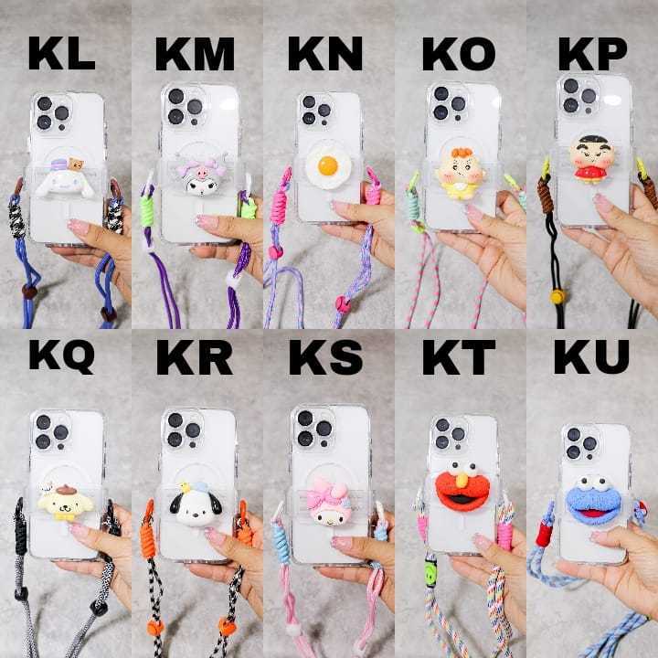Sling case iphone lanyard gantungan tali selempang hp lucu murah