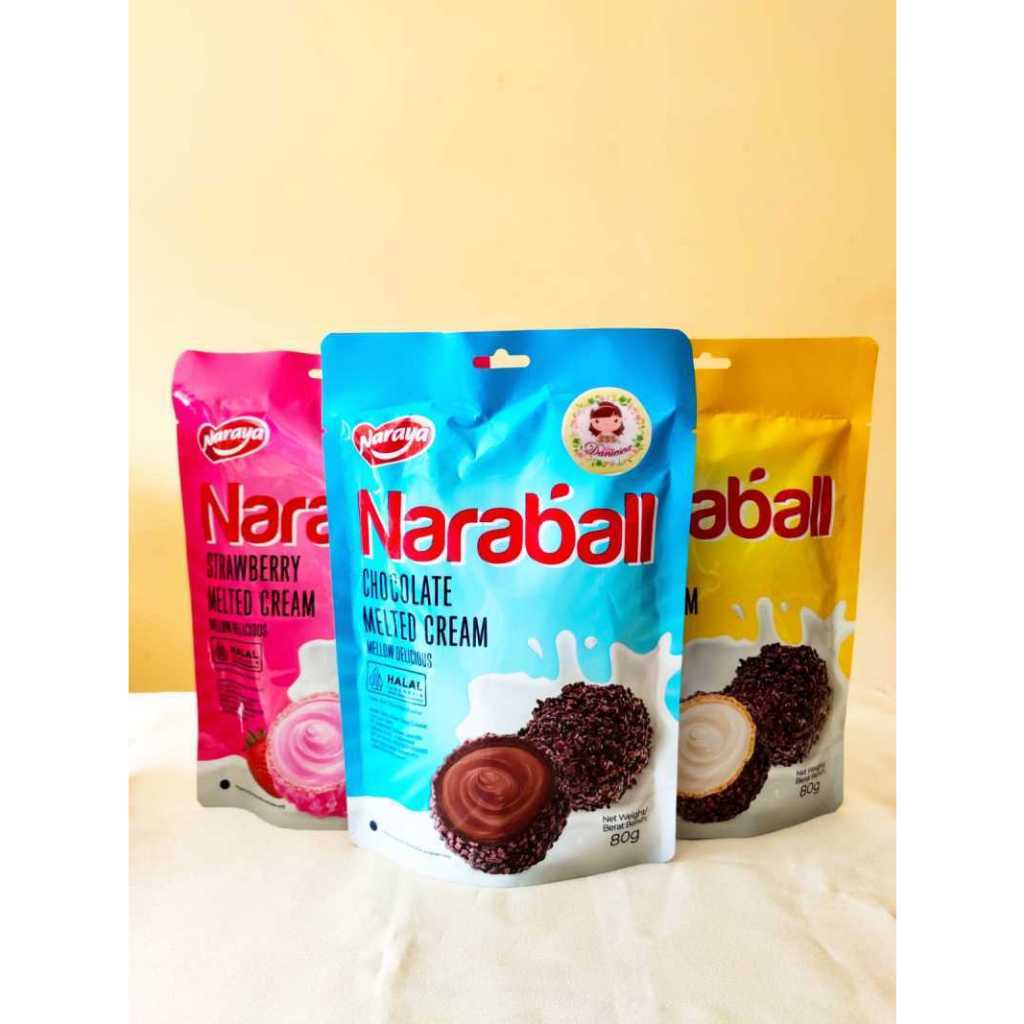 

Naraya Naraball Snack Cookies - Varian Ori, Strawberry, dan Cokelat