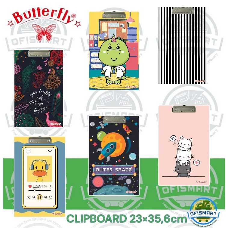 

Butterfly Clipboard Motif - F4 | @ 1PCs