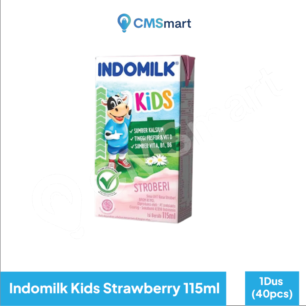 

Indomilk Susu UHT Kids Rasa Strawberry 115mlx40 (1 Karton)
