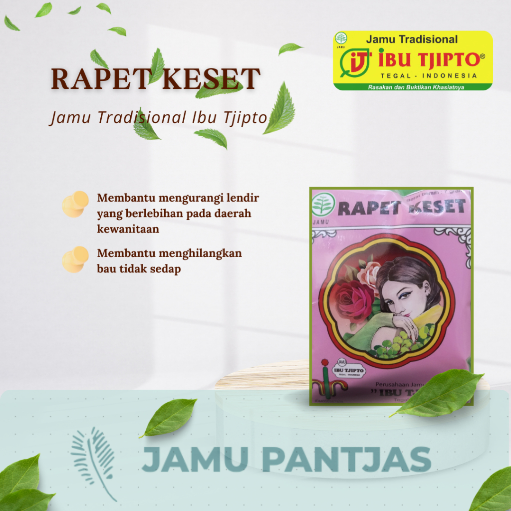 

JAMU RAPET KESET ~ IBU TJIPTO ISI 10 SACHET