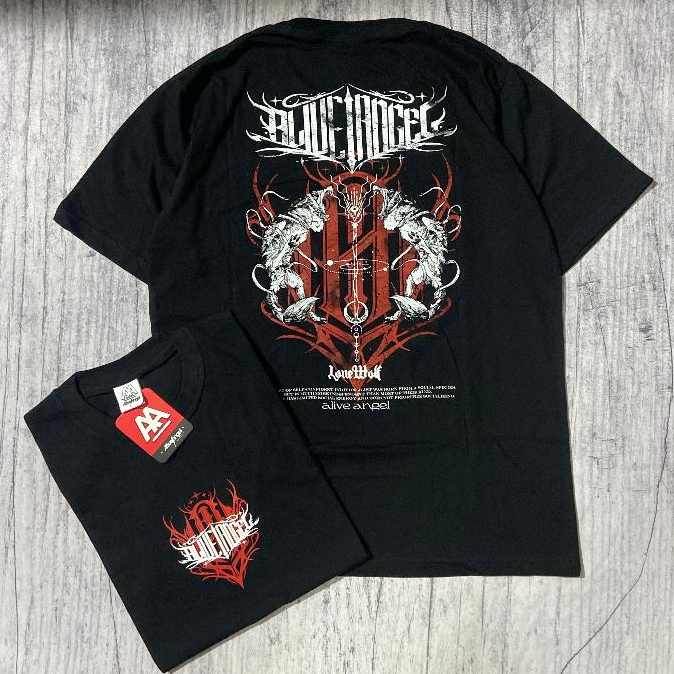 t-shirt distro streetwear black terbaru / kaos lengan pendek pria & wanita / baju metal / kaos origi