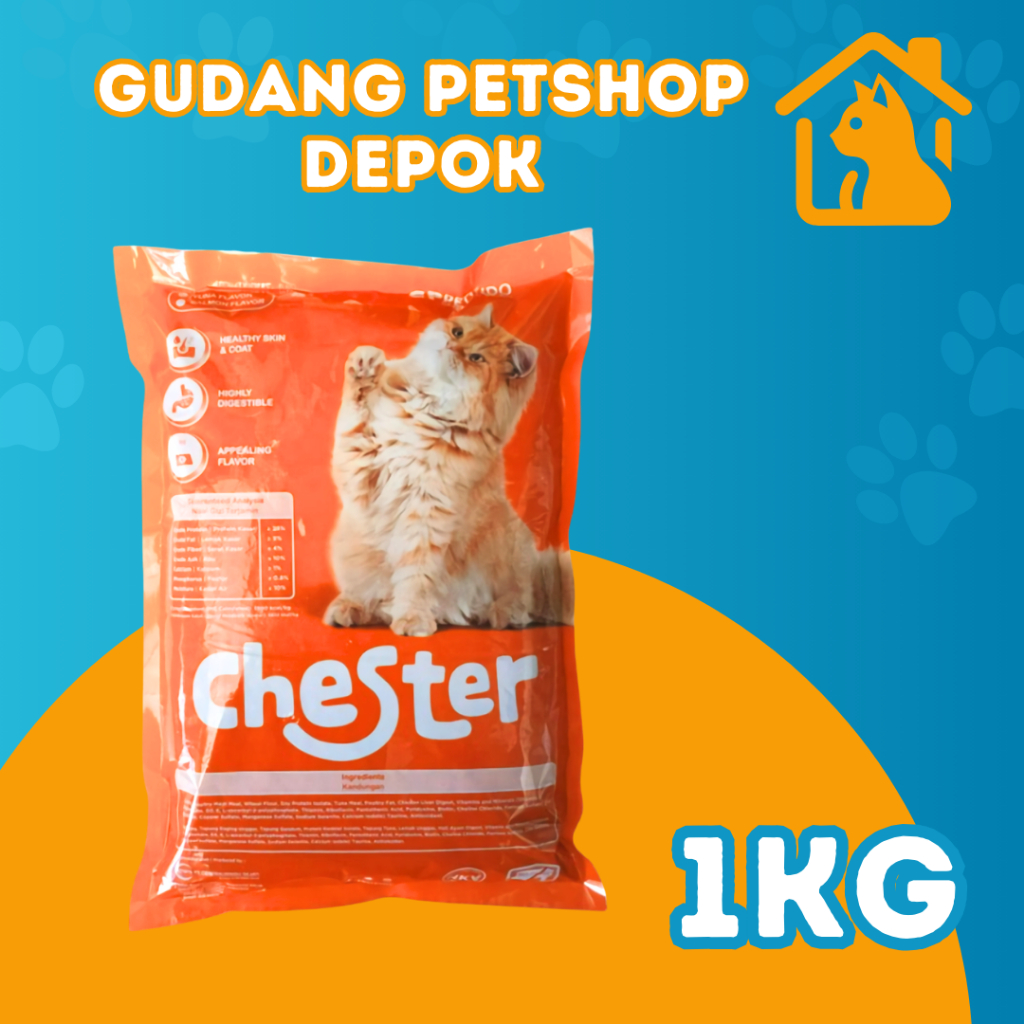 CHESTER makanan kucing 800gr CHESTER CAT FOOD