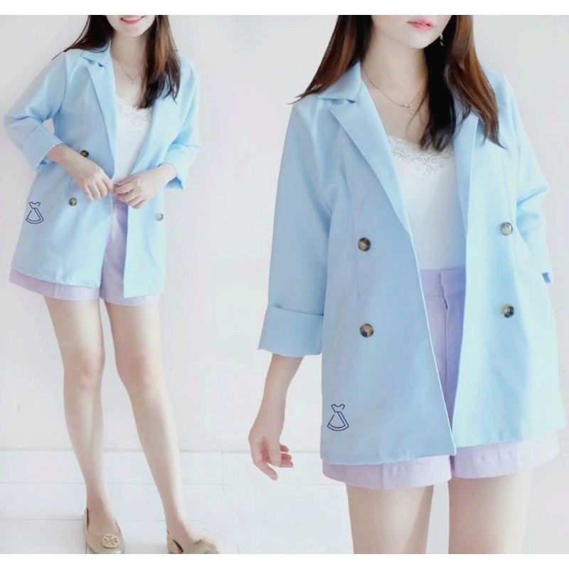 Blazer Wanita Casual / Blazer Korea Wanita / Blazer Kantor Wanita / Baju Wanita Kantor