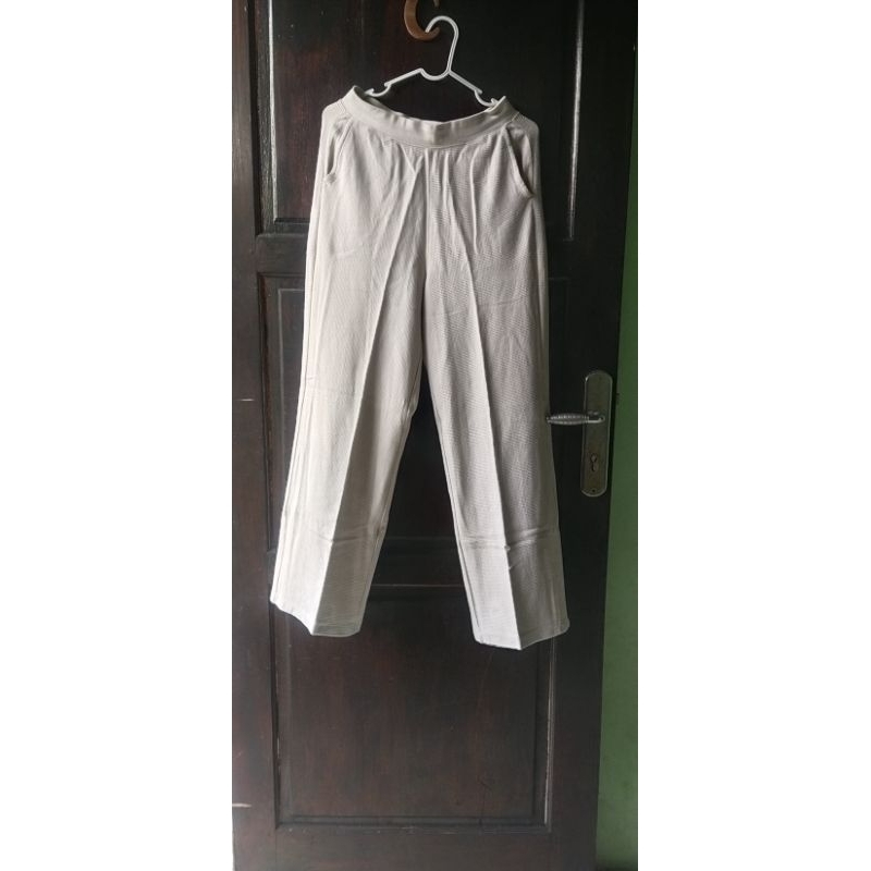 prelove celana kulot waffle uniQLo