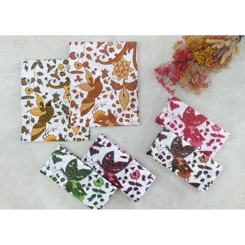 kain batik katun motif burung cendrawasih
