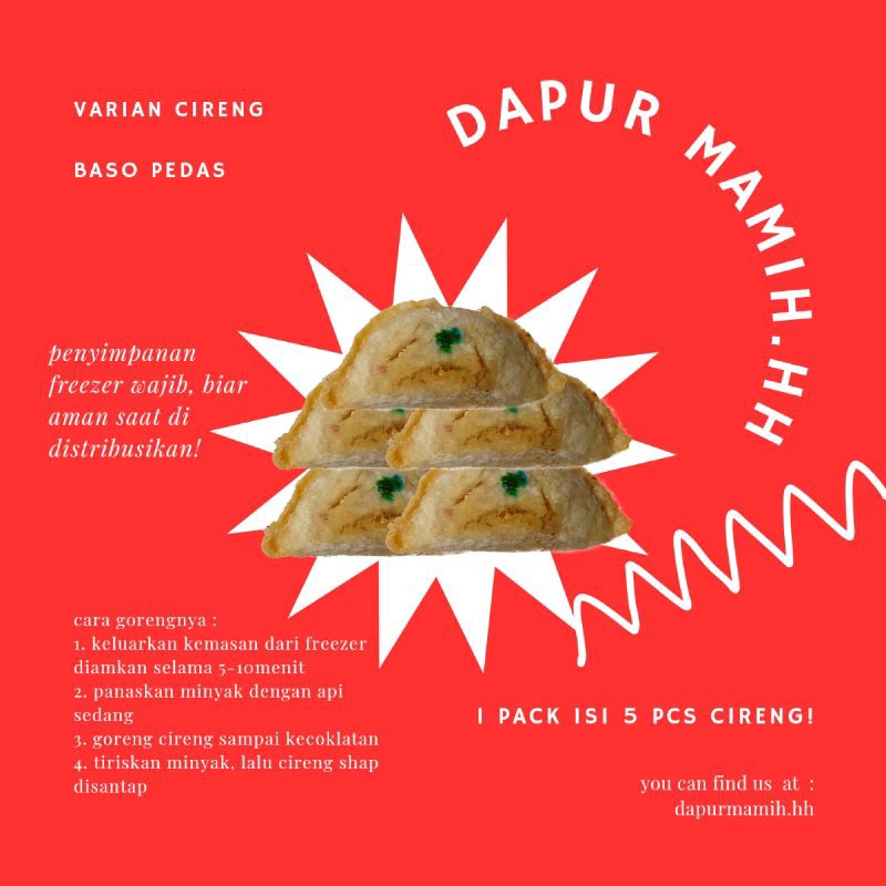 

CIRENG ISI BASO AYAM ISI 10 & 5 FROZEN