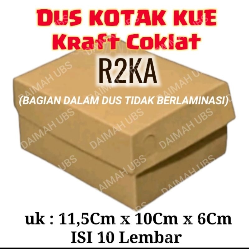 

Dus R2 KA 11,5 x 10 x 6 Cm Kraft 250gr 10pcs, kotak dus kraft coklat R2, kotak dus kue, kotak dus Snack, kotak dus renda coklat, Kerdus coklat