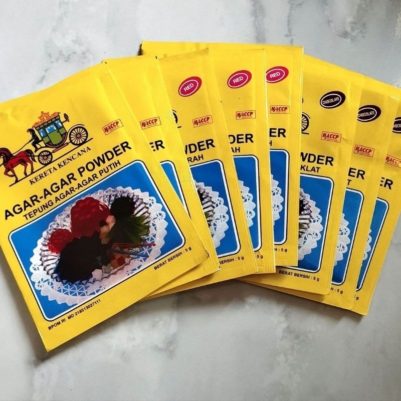 

Agar agar Kereta Kencana Ecer Sachet 5 gram