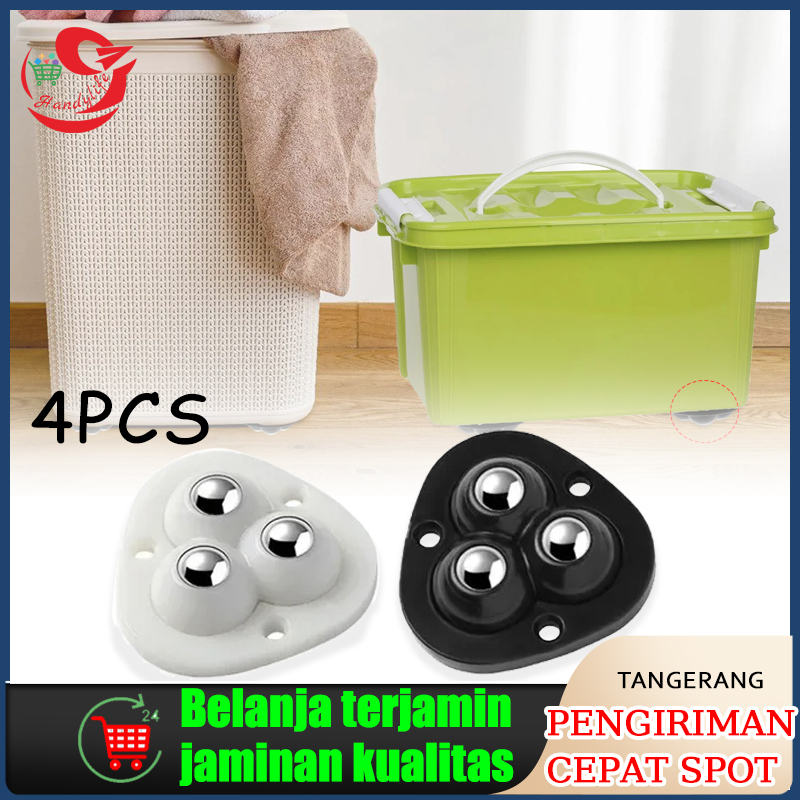 4pcs Roda Tempel/ Roda Troli 360 Stainless Universal / Roda Kastor Kecil Troly / Roda Furniture Meja