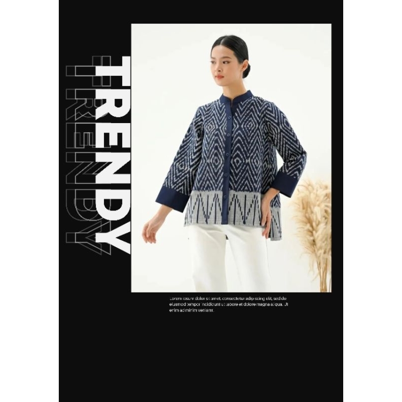 baju tenun wanita-outwear tenun etnik baju batik tenun