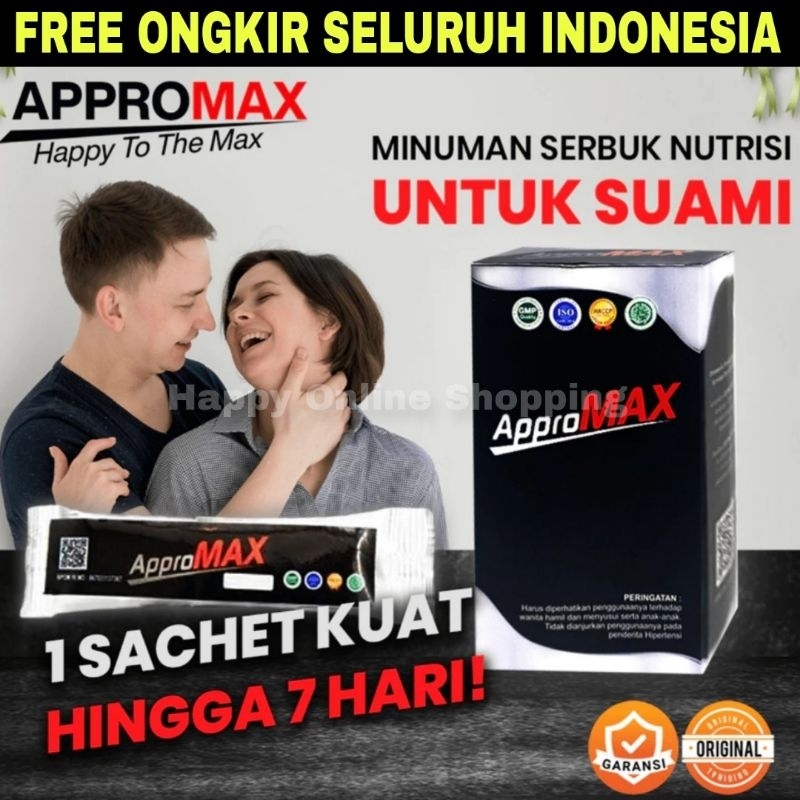 APPROMAX Suplemen - Sertifikat Halal Dan BPOM - Resmi dan Original