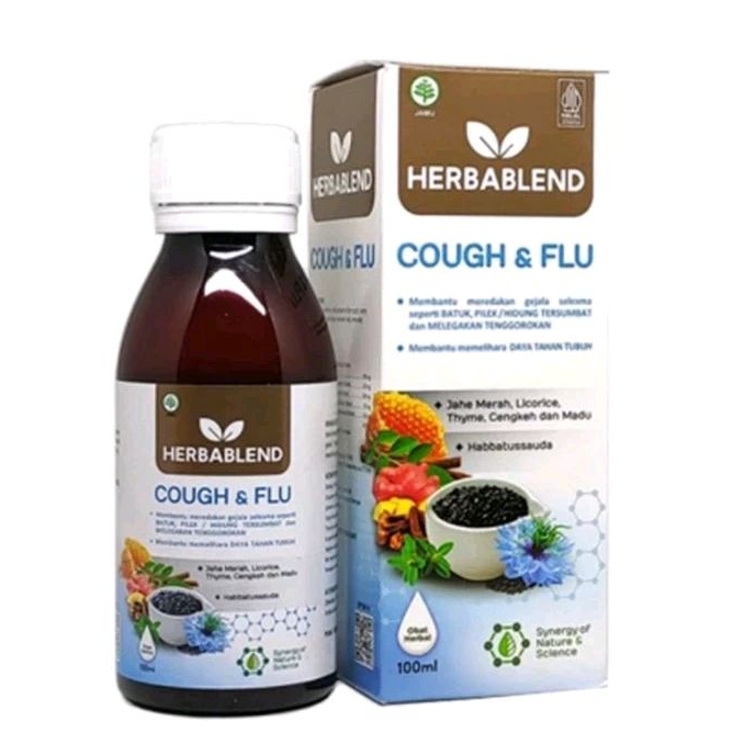 HERBABLEND cough & Flu 100 ml Obat Batuk Ibu Hamil Menyusui dan Anak