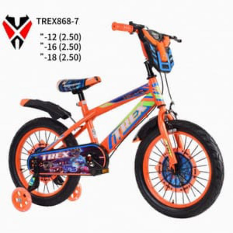 Sepeda anak laki laki sepeda BMX Trex Viper 12 inchi BMX dengan lampu listrik