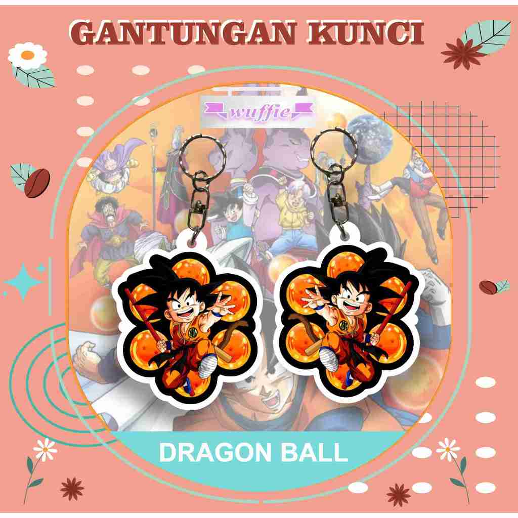 [BUKAN PO]  Gantungan Kunci Akrilik Dragon Ball / Keychain Acrilic Dragon Ball