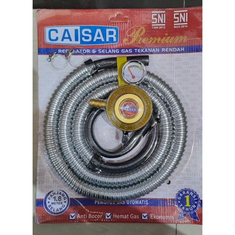 selang dan regulator gas caisar / selang gas dan regulator berkualitas