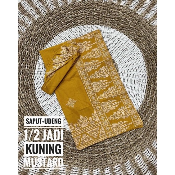 ART O95N Saput udeng setengah jadi  saput udeng bali pria baju bali pria