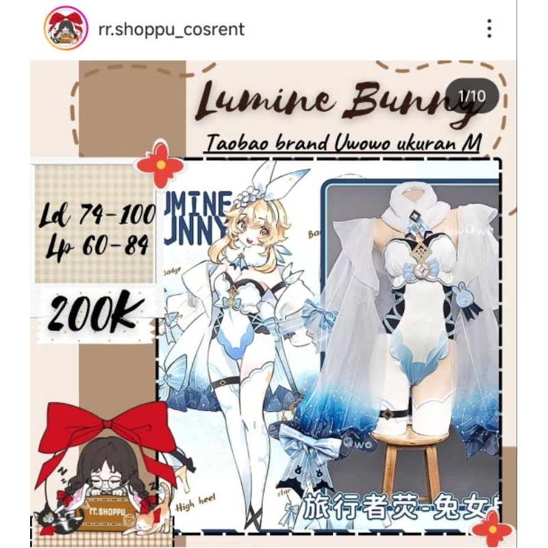 Rental kostum Lumine Bunny