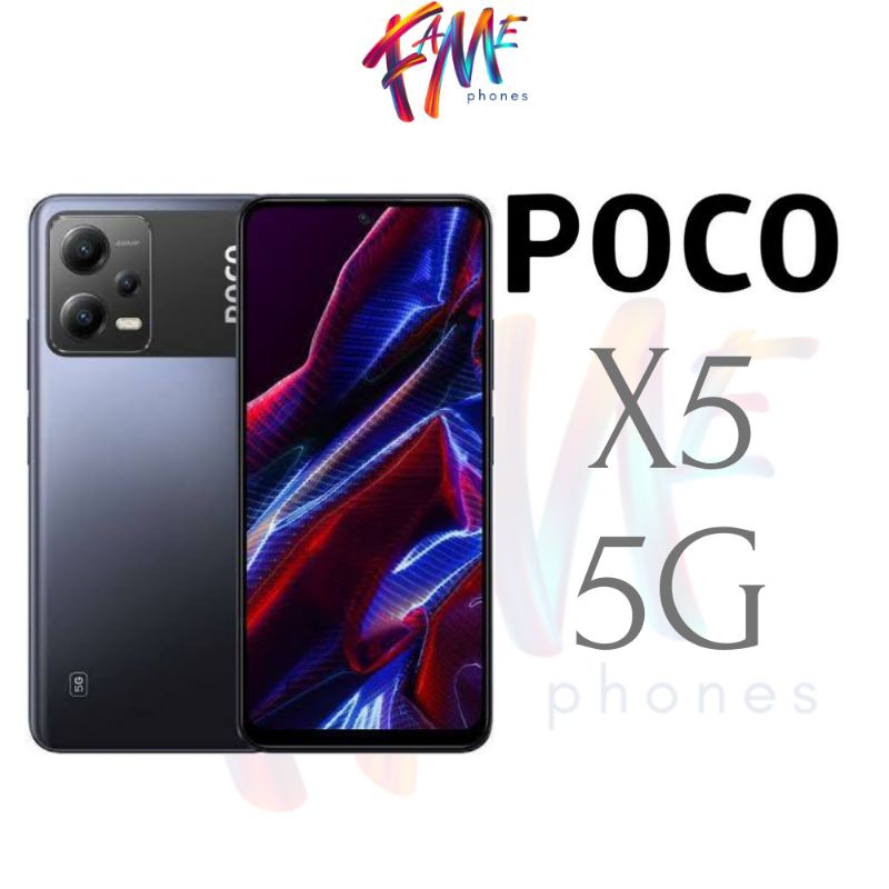 Xiaomi Poco X5 5G Ram (6/128) & (8/256) GB Amoled Snapdragon 695 33W Baru Segel dan Garansi Resmi