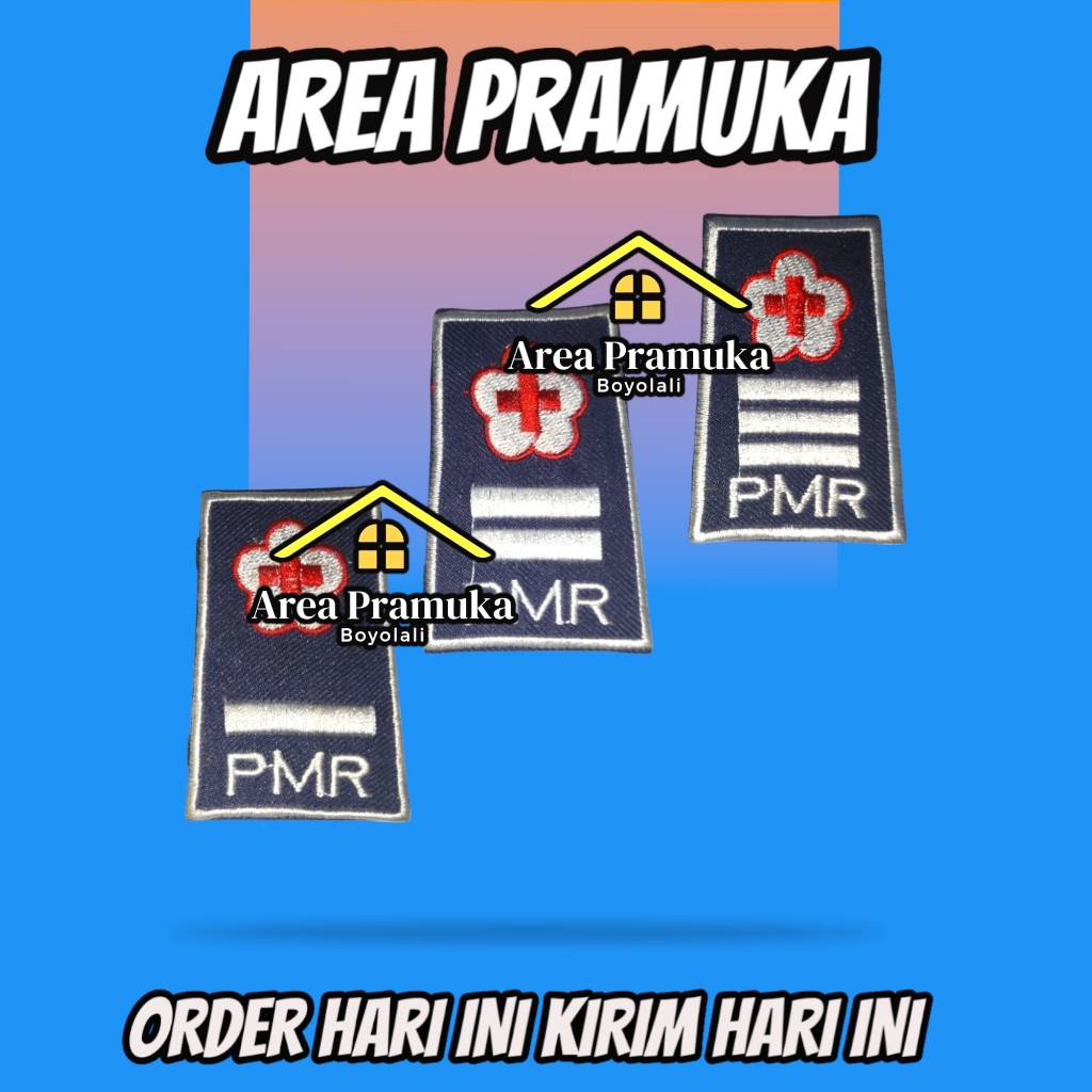 Evolet PMR biru bordir / evolet PMR madya bordir