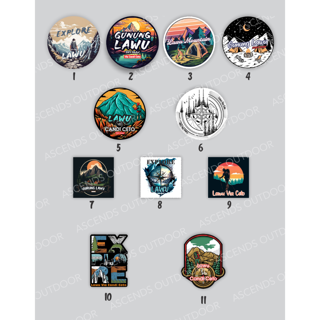 

Stiker Gunung Lawu Stiker Pendaki Stiker Gunung