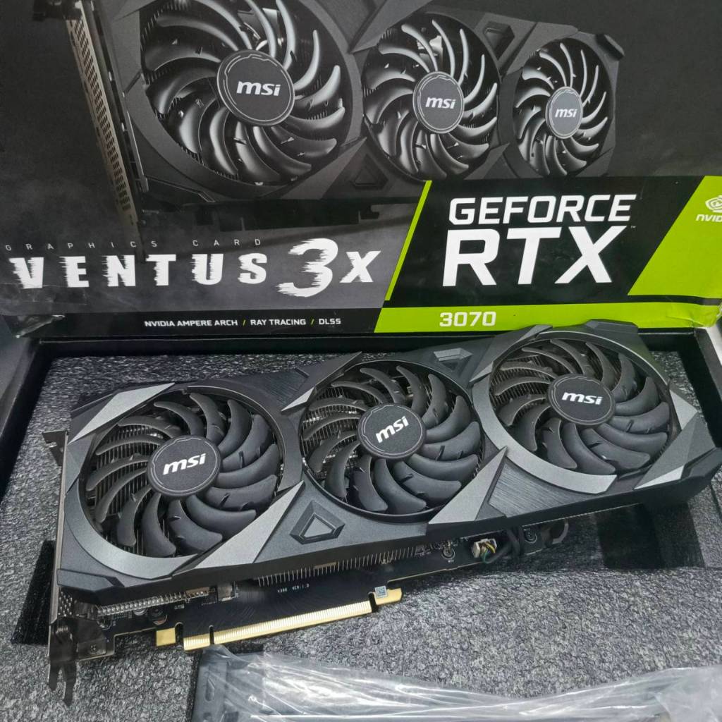 MSI VENTUS 3X RTX 3070 8GB GDDR6 // TRIPLE FAN // VGA GAMING // GPU GAMING // RTX3070