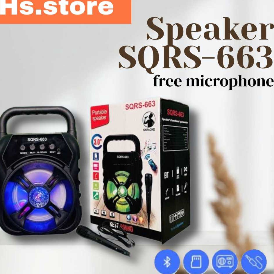 DCL speaker SQRS 663 speaker set mic speaker wireless speaker portable