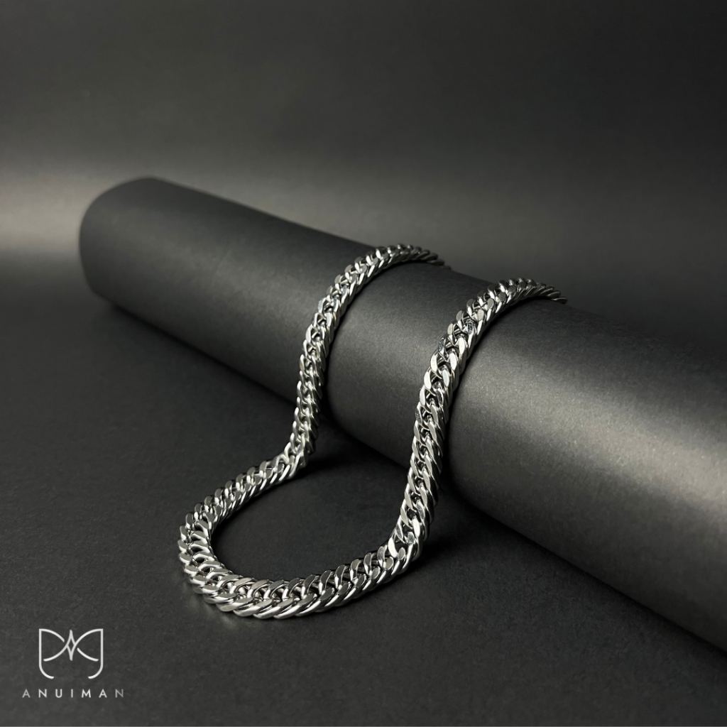 Anuiman - Kalung Rantai Jumbo Pria Titanium – Kalung Chain Cowok Anti Karat Kekinian