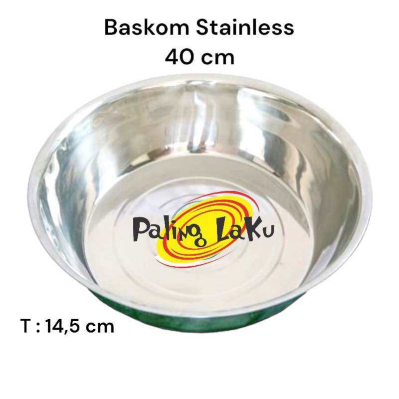 Baskom Stainless 40 cm / 36 cm / 34 cm wadah sayur besar / baskom Multifungsi