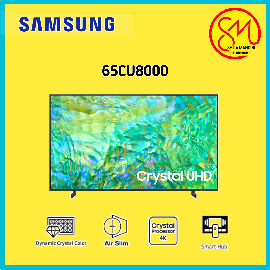 SAMSUNG 65CU8000 Smart LED TV 65 Inch Crystal UHD 4K HDR UA65CU8000