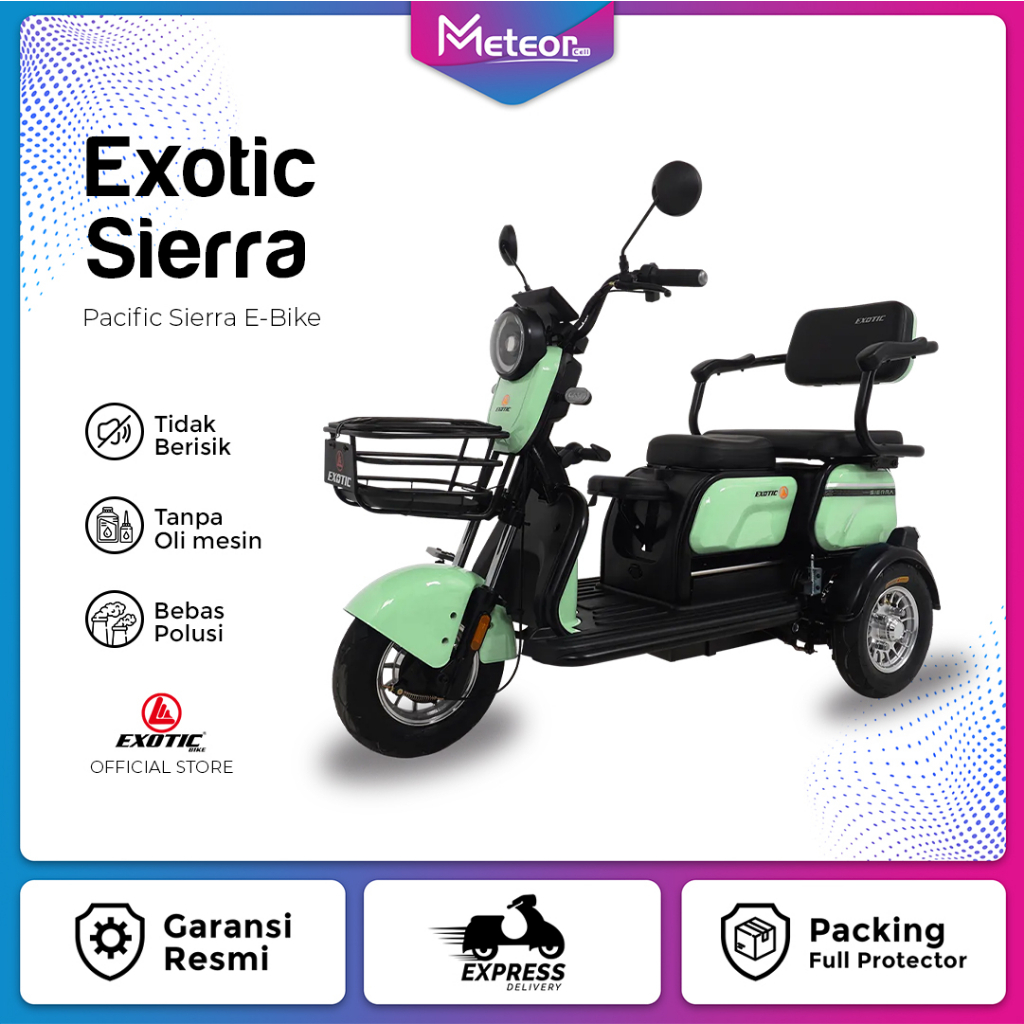 Sepeda Listrik Exotic Sierra Electric 3 Roda 48V20Ah