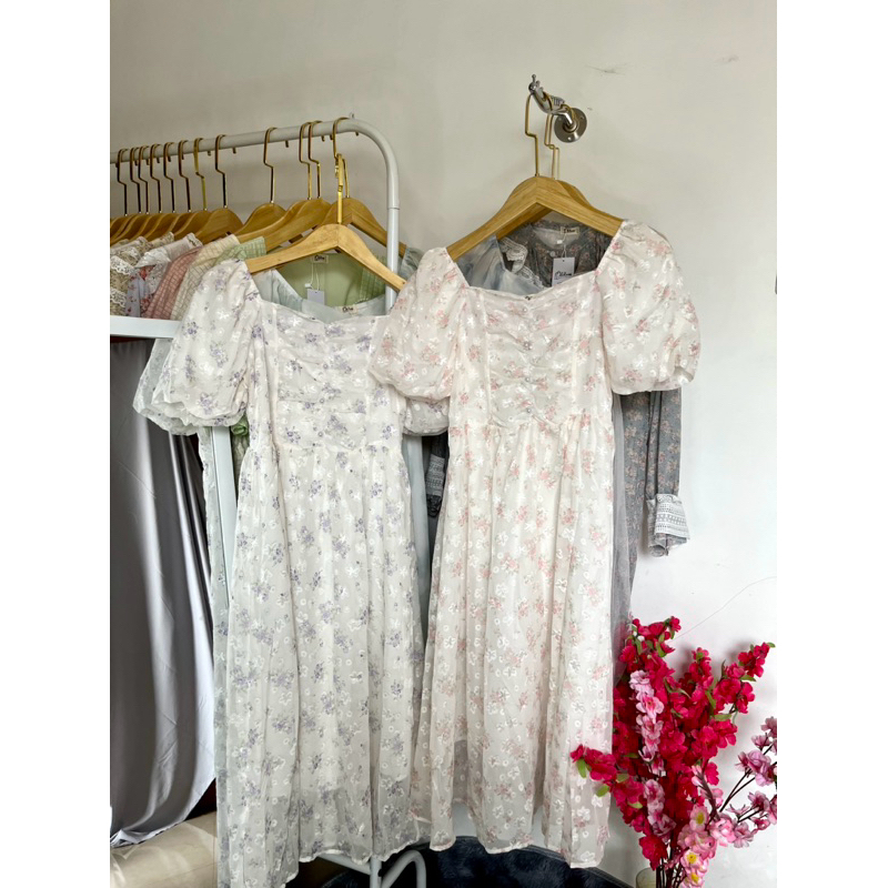 Korean Dress Vintage / Dress Nadin /Midi dress