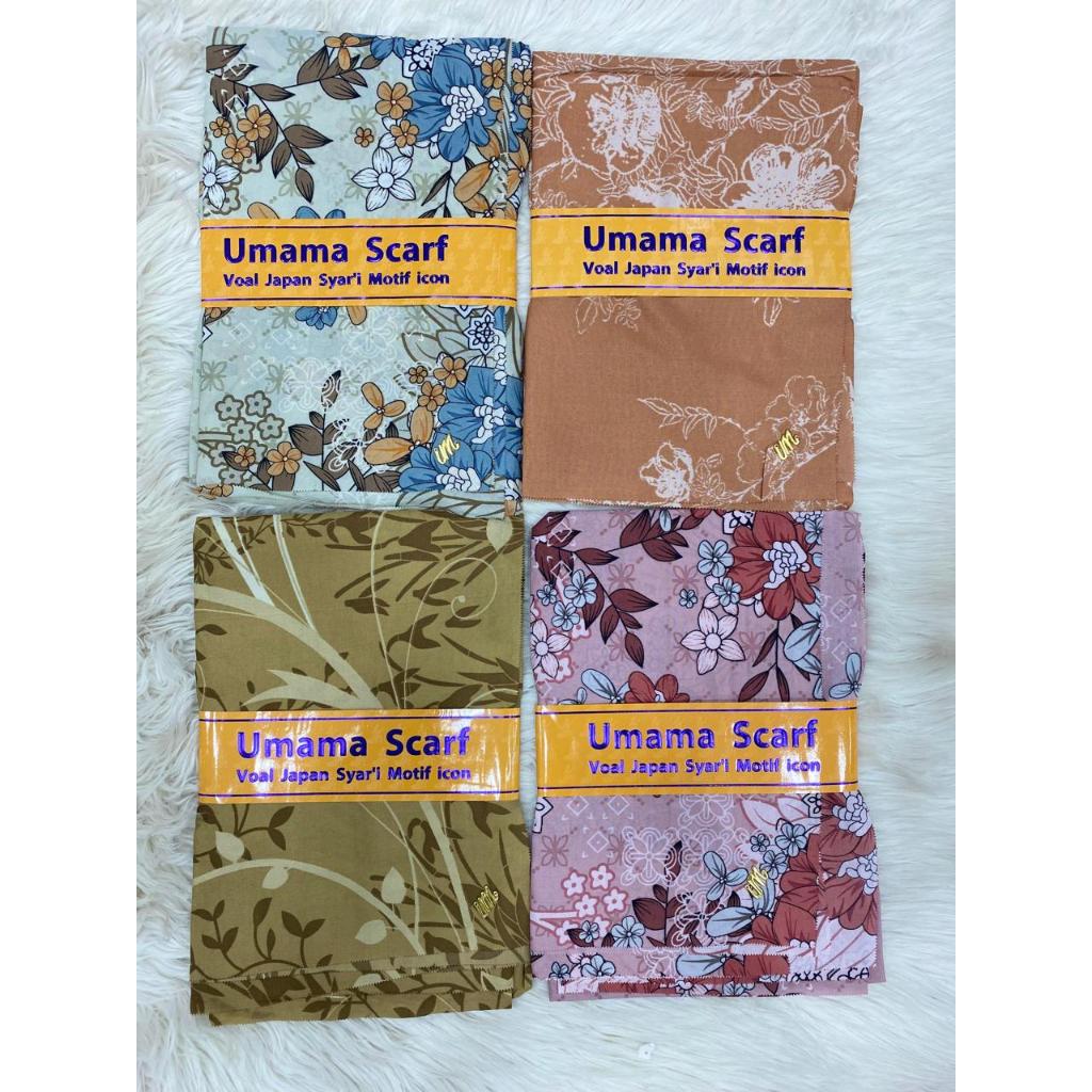 GROSIR Jilbab VOAL JAPAN MOTIF SYARI LC Umama Scarf Random Campur Motif & Warna