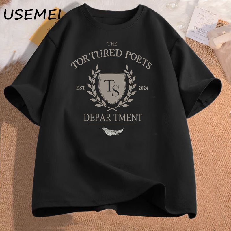 Kaos The Tortured Poets Department Wanita Import Atasan Kaos Dewasa Oversize Jumbo T-shirt Oversize 