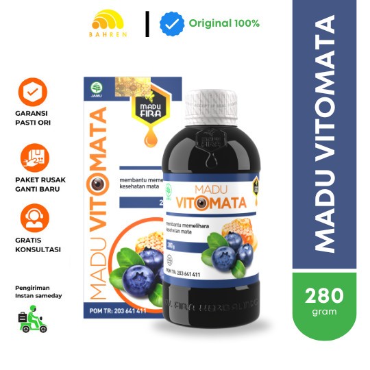 

MADU VITOMATA 280gr Suplemen Herbal Obat dan Vitamin Mata Buram Minus Silinder