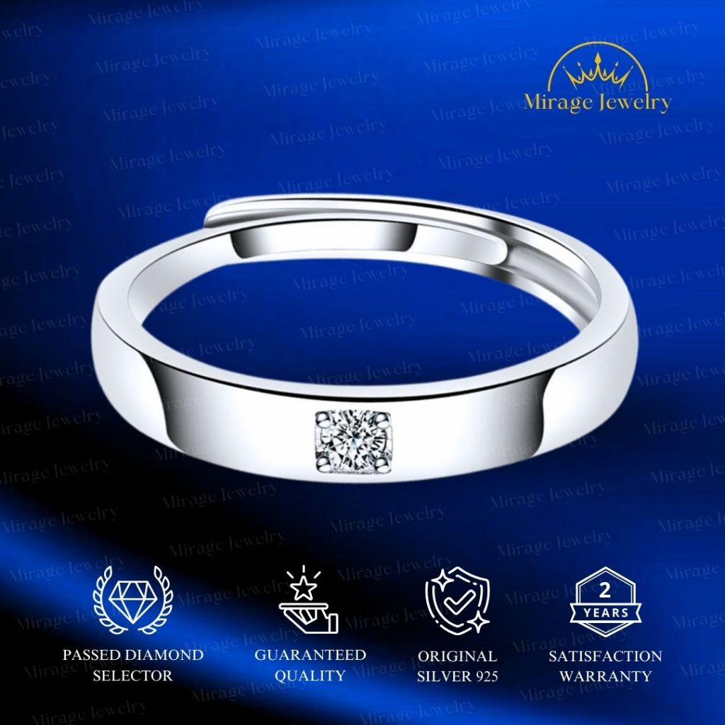 Mirage Jewelry - Ring S925 Premium Cincin Pria Style Korea Masakini RM0133
