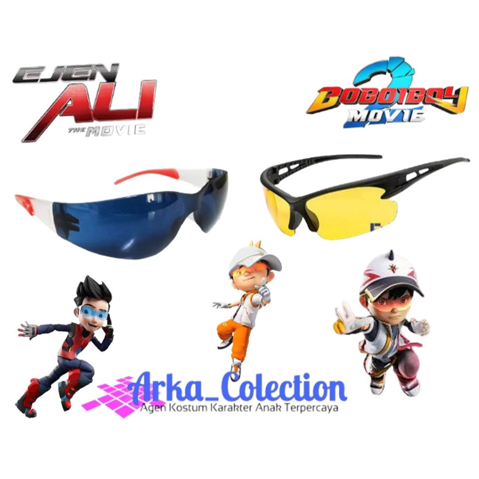 Kacamata Ejen Ali Kacamata Boboiboy Solar dan Kacamata Boboiboy Supra