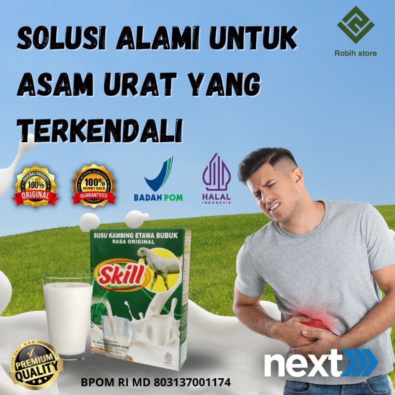 

SOLUSI ALAMI UNTUK ASAM URAT YANG TERKENDALI Dengan susu etawa skill