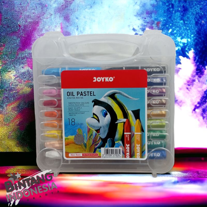 

Krayon Minyak/Oil Pastel Joyko 18 Warna